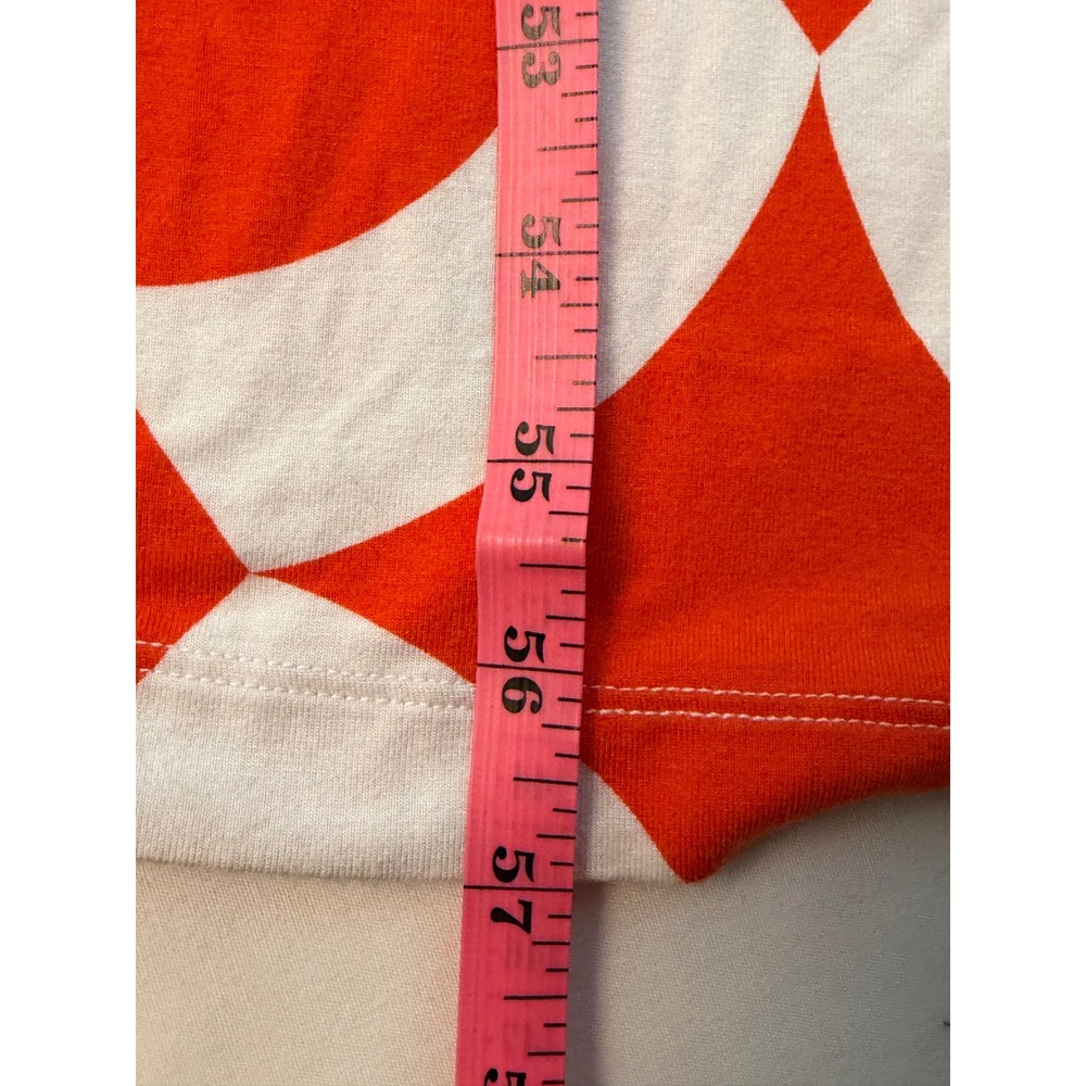 Banana Republic Orange White Geometric Circle Print Sleeveless Maxi Dress Small - Picture 8 of 11